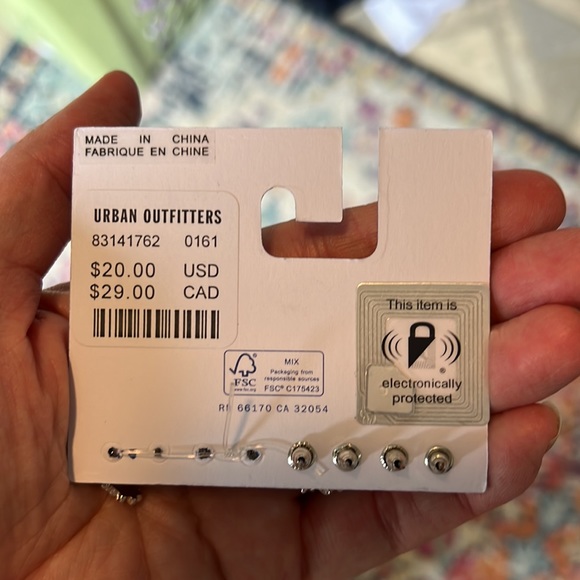 Urban Outfitters Earrings - set of 8 - 4 studs & 4 cuffs - Picture 2 of 3